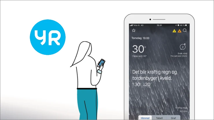 노르웨이 날씨 앱 Yr 다운로드 (추천)