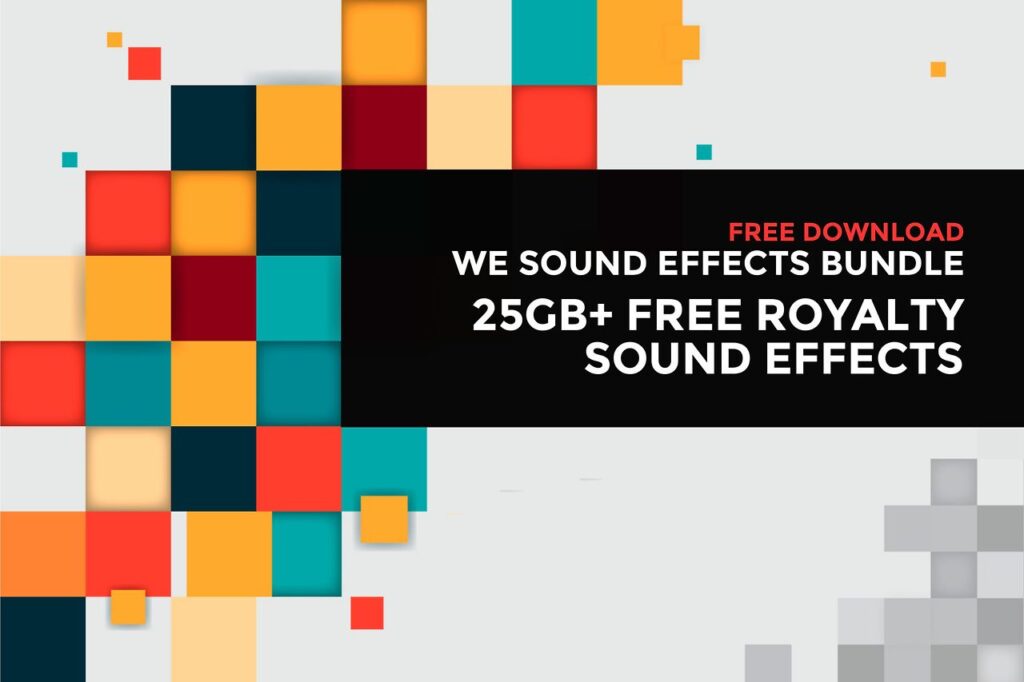 25GB 저작권 무료 효과음 다운로드 사이트