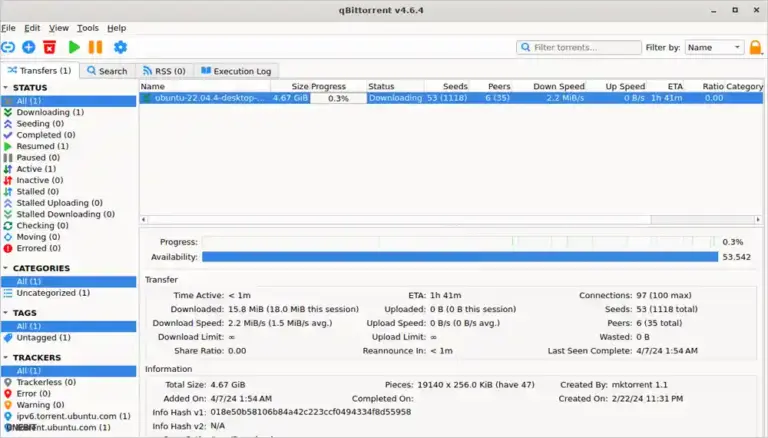 qBittorrent 큐빗 익명모드 지원 토렌트 클라이언트 다운로드